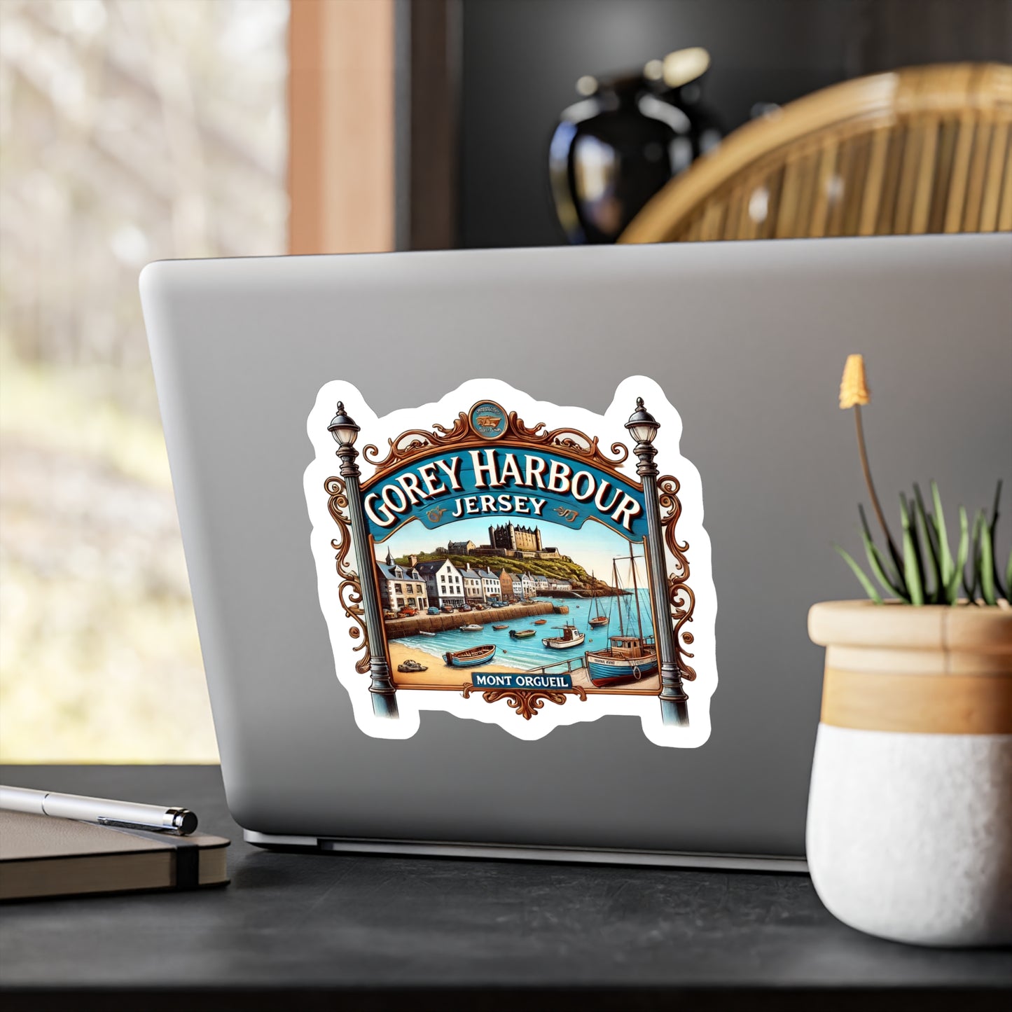 Gorey Harbour Sticker (Kiss-Cut Vinyl)