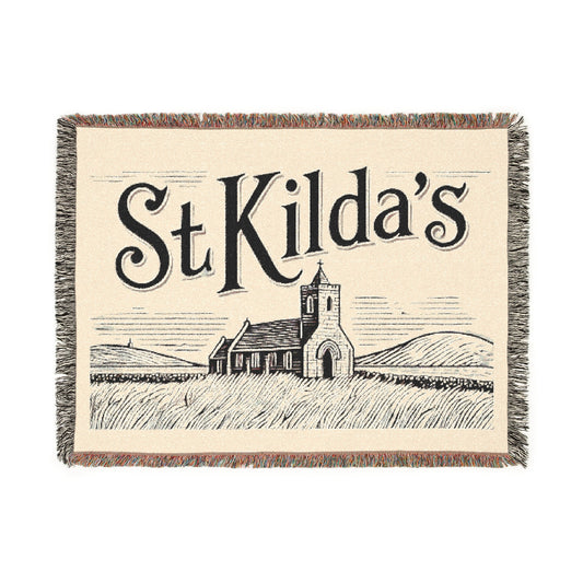St Kilda's Woven Blanket - Cozy Home Decor for Comfort and Heritage