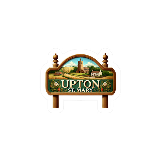 Reverend Annabelle Dixon Upton St. Mary Village Sign Sticker (Kiss-Cut Vinyl)