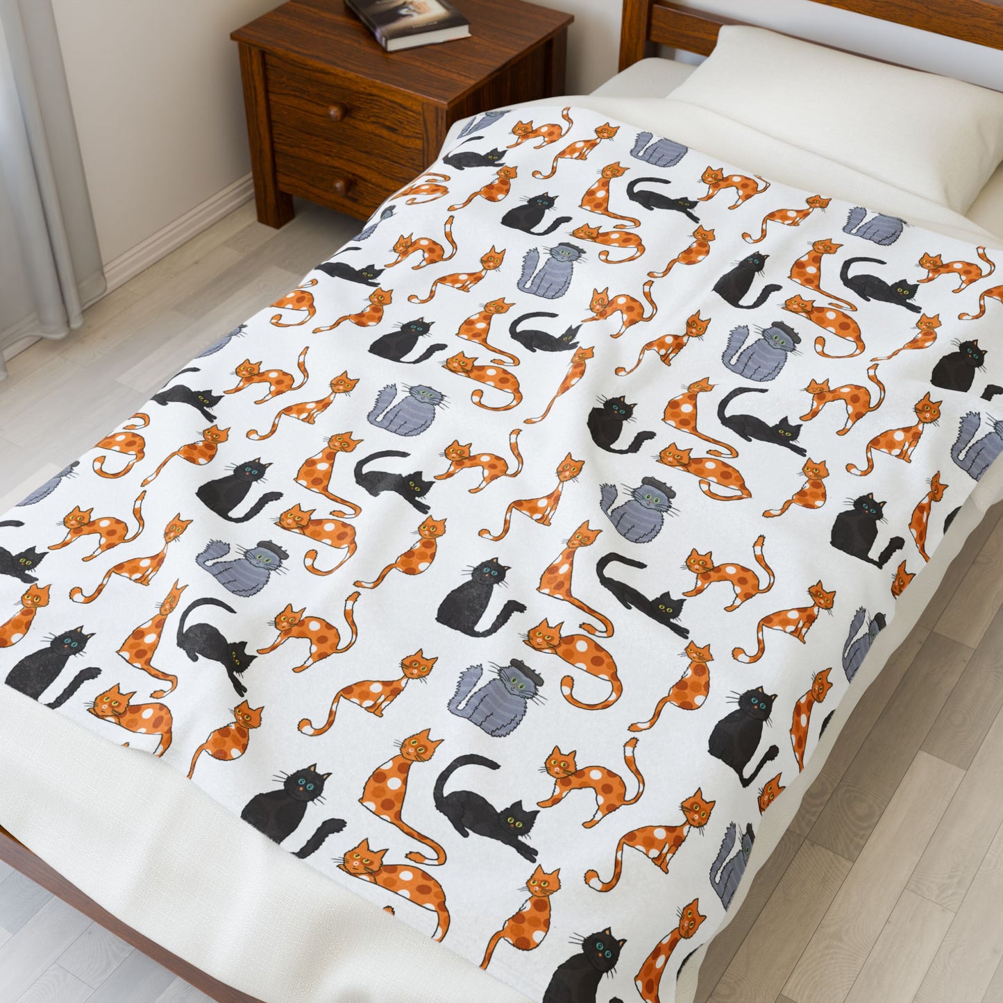 Cozy Cat Plush Blanket - Perfect for Cat Lovers and Home Decor