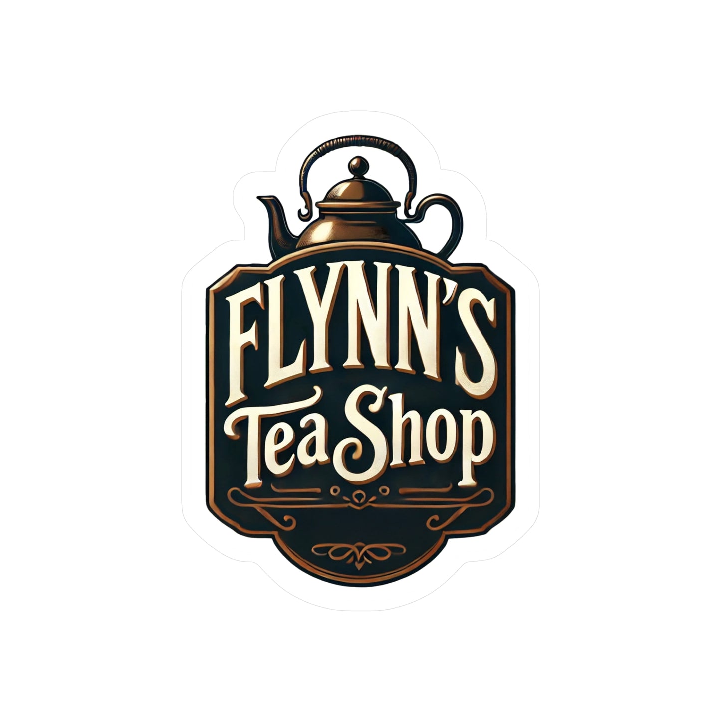 Reverend Annabelle Dixon Flynn's Tea Shop Sticker (Kiss-Cut Vinyl)