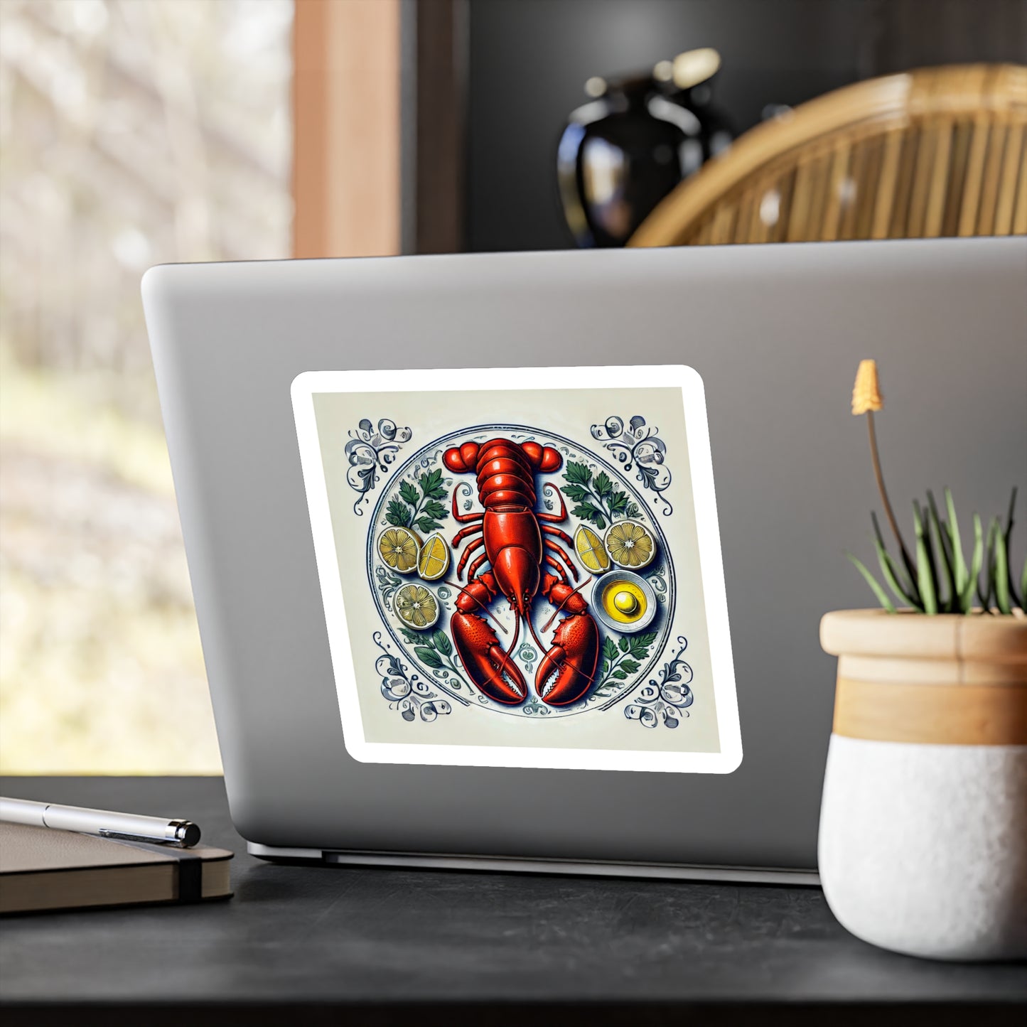 Jersey Lobster Sticker (Kiss-Cut Vinyl)