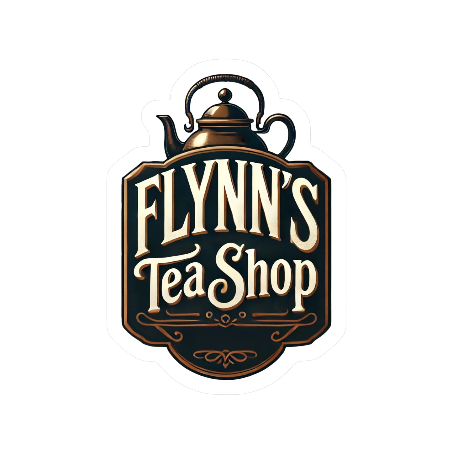 Reverend Annabelle Dixon Flynn's Tea Shop Sticker (Kiss-Cut Vinyl)