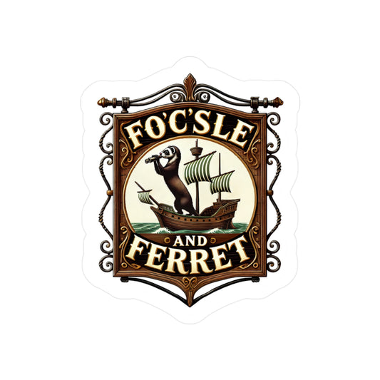 Reverend Annabelle Dixon Focsle & Ferret Pub Sticker (Kiss-Cut Vinyl)