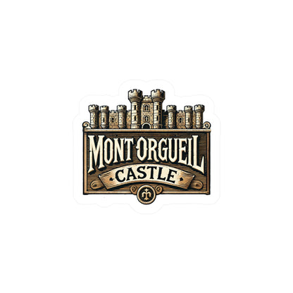 Mont Orgueil Castle Sticker (Kiss-Cut Vinyl)