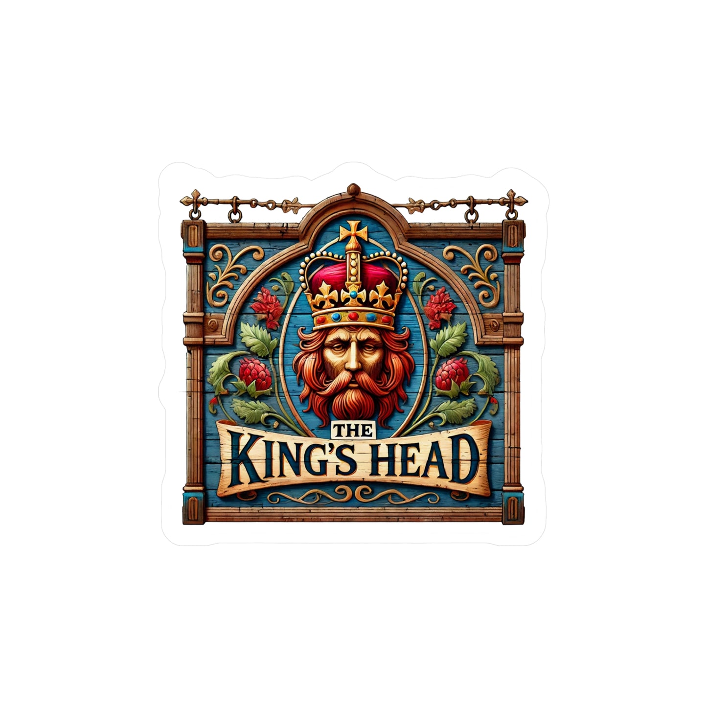 Reverend Annabelle Dixon King's Head Pub Sticker (Kiss-Cut Vinyl)