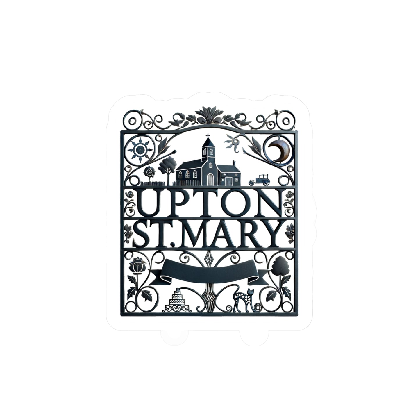 Reverend Annabelle Dixon Upton St. Mary Iron Gate Sticker (Kiss-Cut Vinyl)