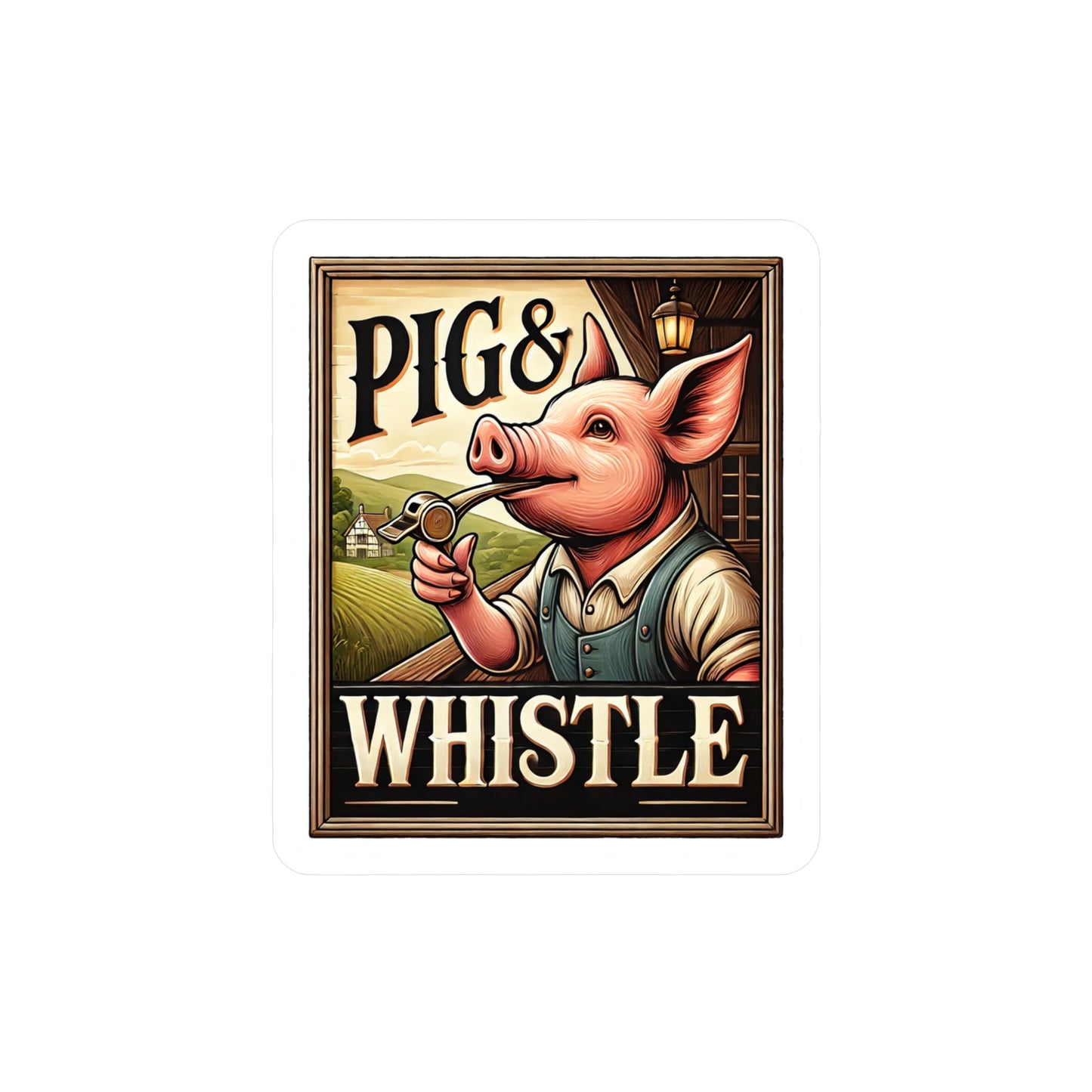 Reverend Annabelle Dixon Pig & Whistle Pub Sticker (Kiss-Cut Vinyl)