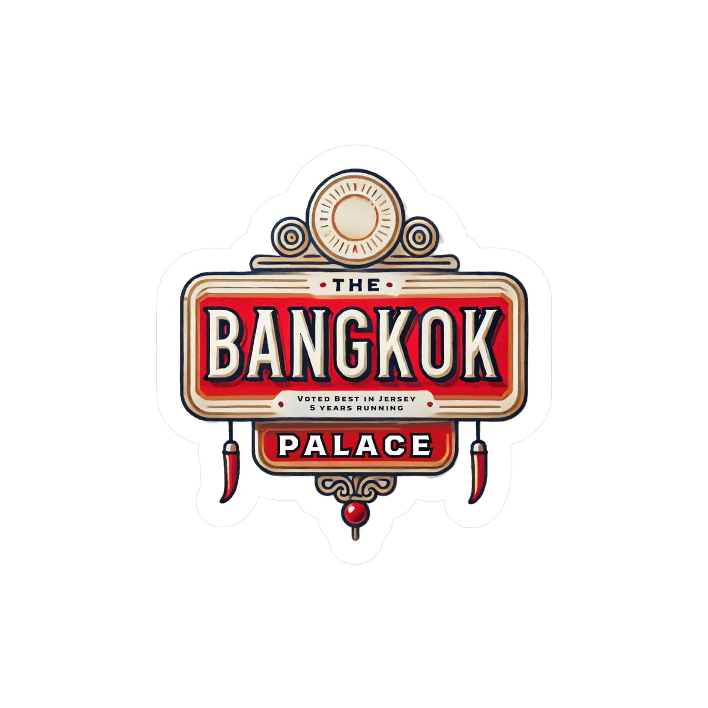 The Bangkok Palace Sticker (Kiss-Cut Vinyl)