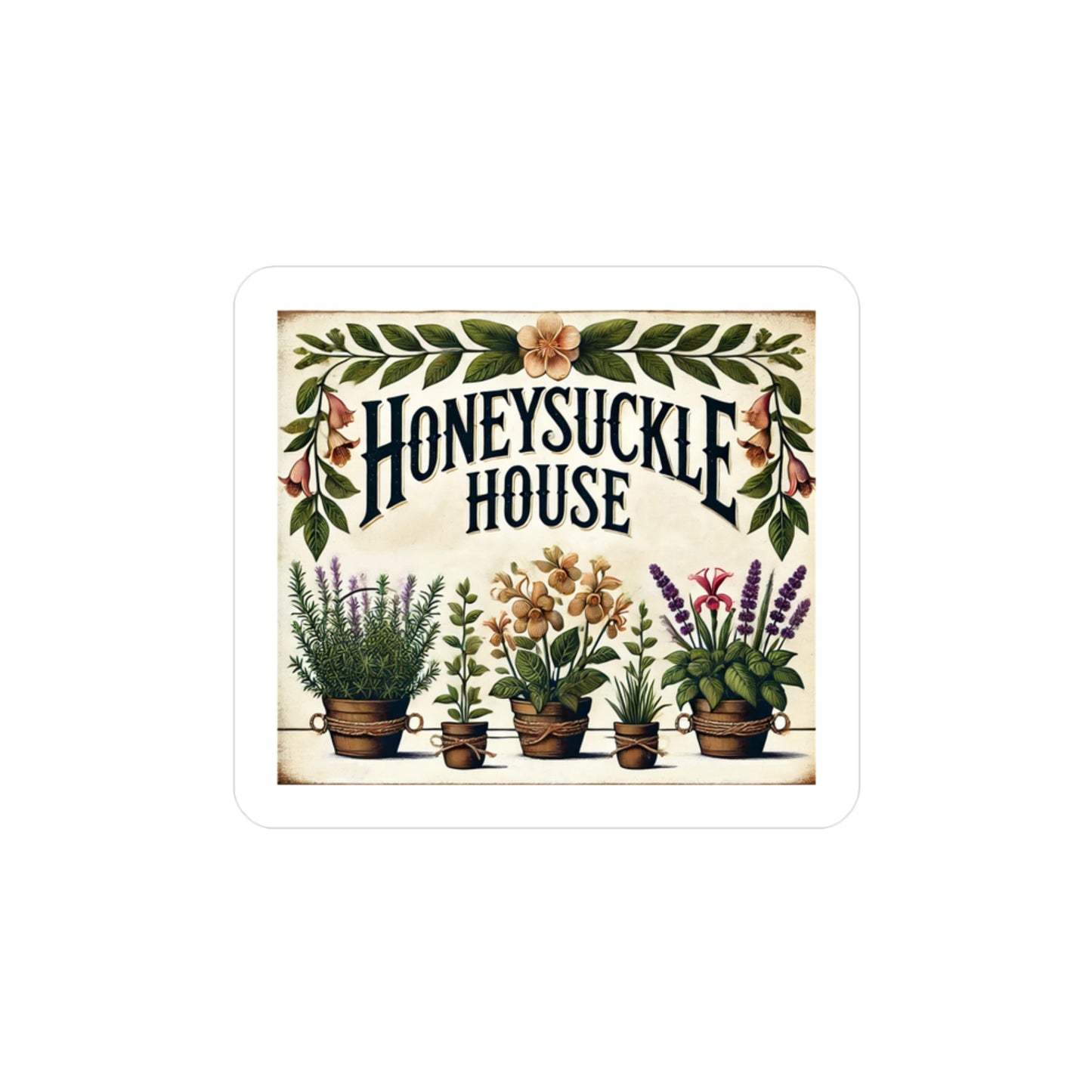 Reverend Annabelle Dixon Honeysuckle House Sticker (Kiss-Cut Vinyl)