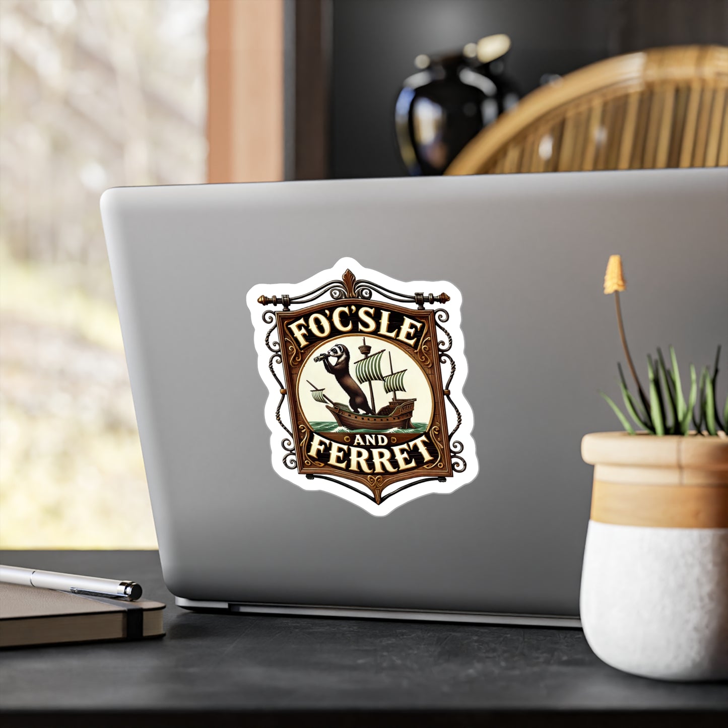 Reverend Annabelle Dixon Focsle & Ferret Pub Sticker (Kiss-Cut Vinyl)