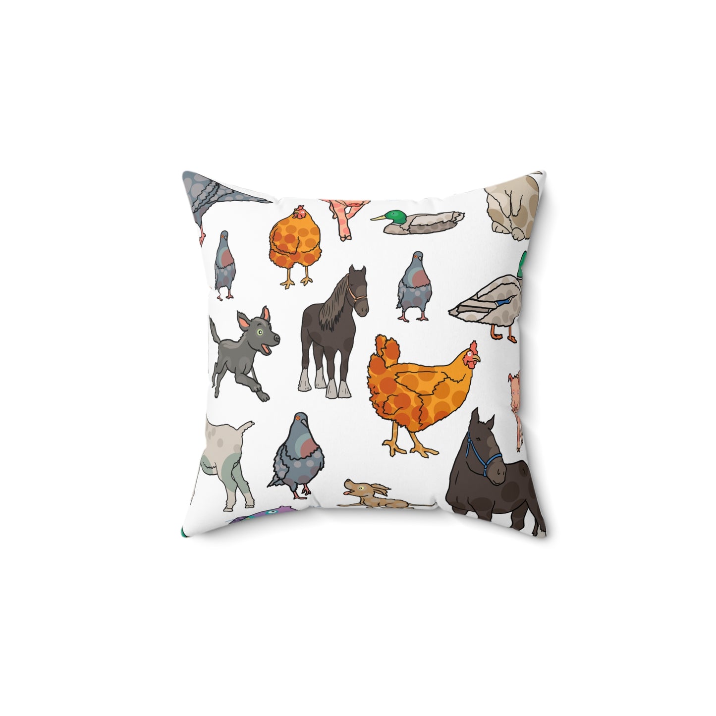 Square Pillow - Reverend Annabelle Dixon Animals Print