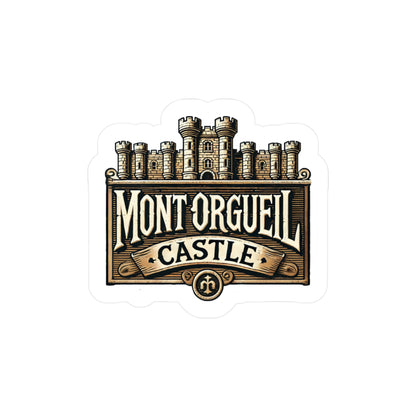 Mont Orgueil Castle Sticker (Kiss-Cut Vinyl)