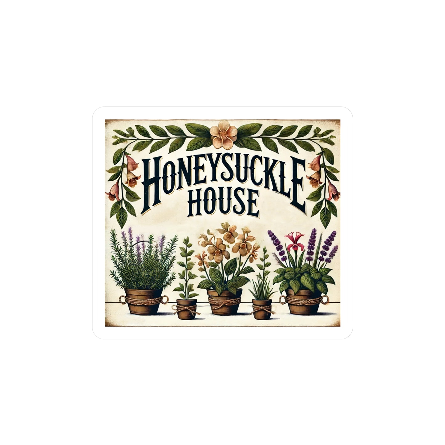Reverend Annabelle Dixon Honeysuckle House Sticker (Kiss-Cut Vinyl)