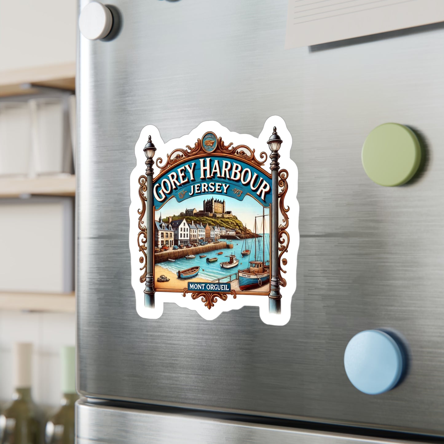 Gorey Harbour Sticker (Kiss-Cut Vinyl)