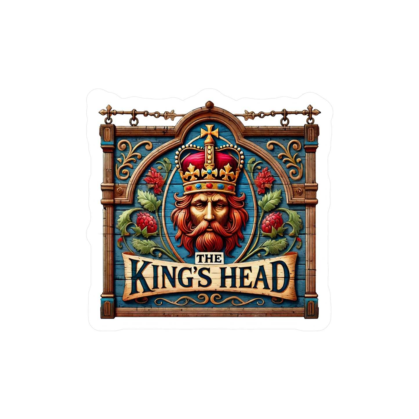 Reverend Annabelle Dixon King's Head Pub Sticker (Kiss-Cut Vinyl)