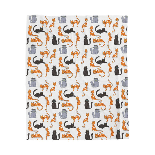 Cozy Cat Plush Blanket - Perfect for Cat Lovers and Home Decor