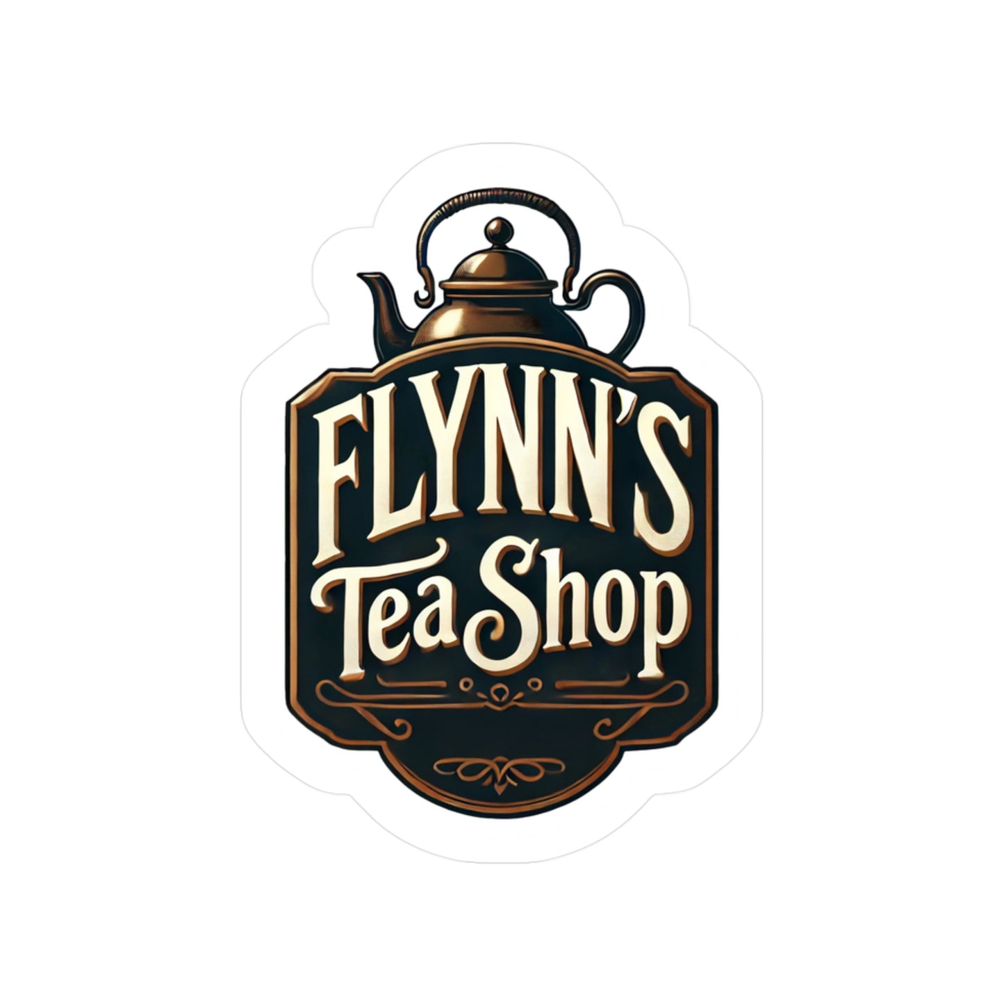 Reverend Annabelle Dixon Flynn's Tea Shop Sticker (Kiss-Cut Vinyl)