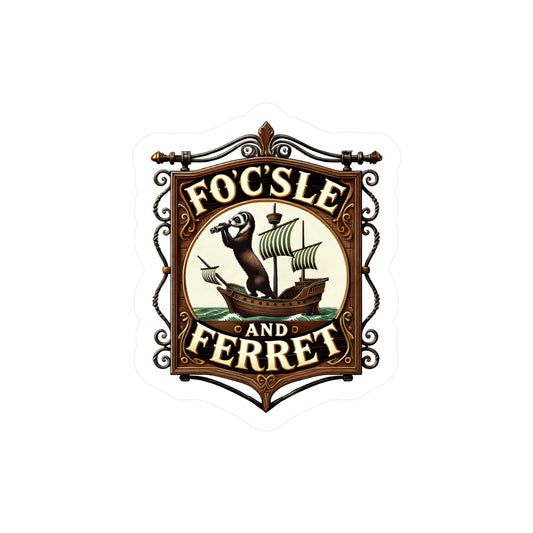 Reverend Annabelle Dixon Focsle & Ferret Pub Sticker (Kiss-Cut Vinyl)