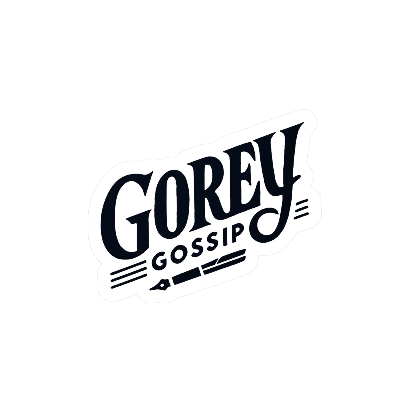 Gorey Gossip Sticker (Kiss-Cut Vinyl)