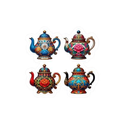 Inspector Graham Four Teapots Sticker (Kiss-Cut Vinyl)