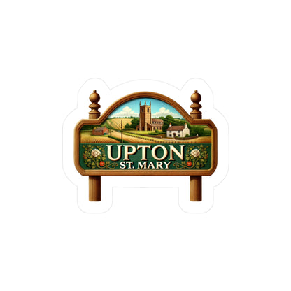 Reverend Annabelle Dixon Upton St. Mary Village Sign Sticker (Kiss-Cut Vinyl)