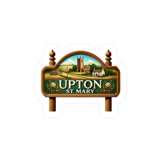 Reverend Annabelle Dixon Upton St. Mary Village Sign Sticker (Kiss-Cut Vinyl)