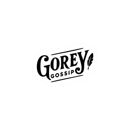 Gorey Gossip version 2 Sticker (Kiss-Cut Vinyl)