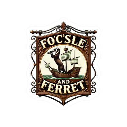 Reverend Annabelle Dixon Focsle & Ferret Pub Sticker (Kiss-Cut Vinyl)