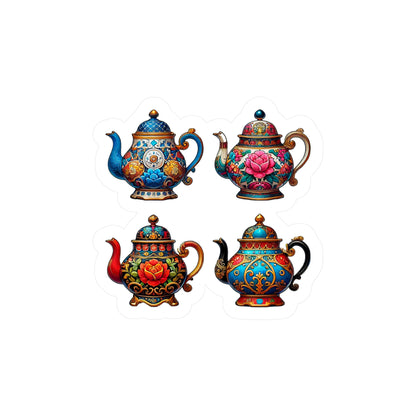 Inspector Graham Four Teapots Sticker (Kiss-Cut Vinyl)