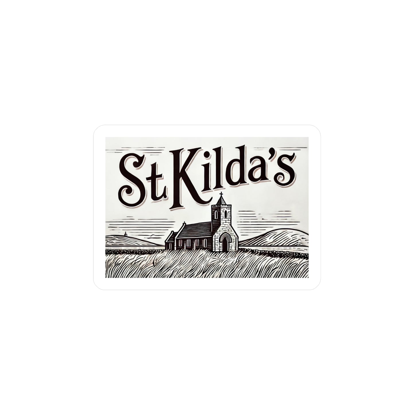 Reverend Annabelle Dixon St. Kilda's Church Sticker (Kiss-Cut Vinyl)