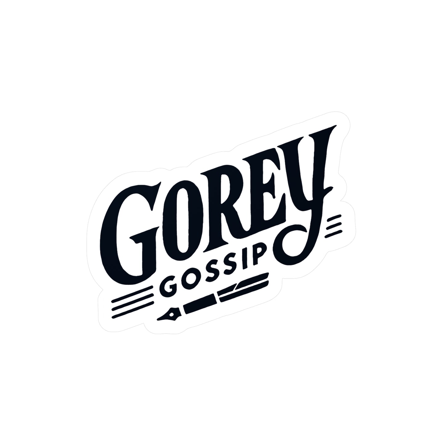 Gorey Gossip Sticker (Kiss-Cut Vinyl)