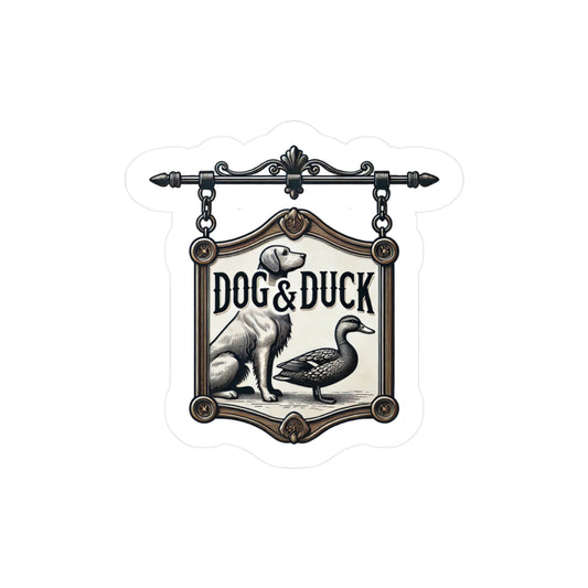 Reverend Annabelle Dixon Dog & Duck Pub Sticker (Kiss-Cut Vinyl)