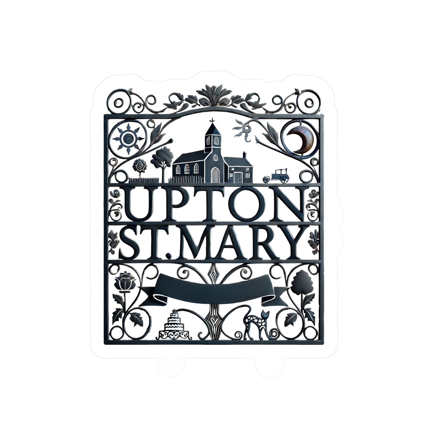 Reverend Annabelle Dixon Upton St. Mary Iron Gate Sticker (Kiss-Cut Vinyl)