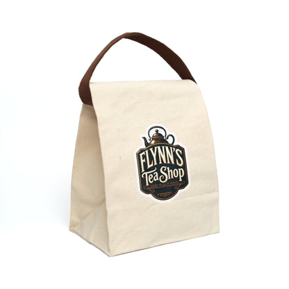 Reverend Annabelle Dixon Flynn's Tea Shop Print Canvas Lunch Bag with Strap