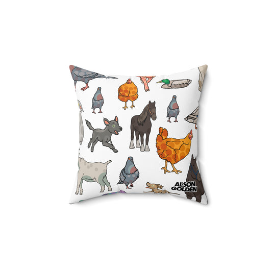 Square Pillow - Reverend Annabelle Dixon Animals Print