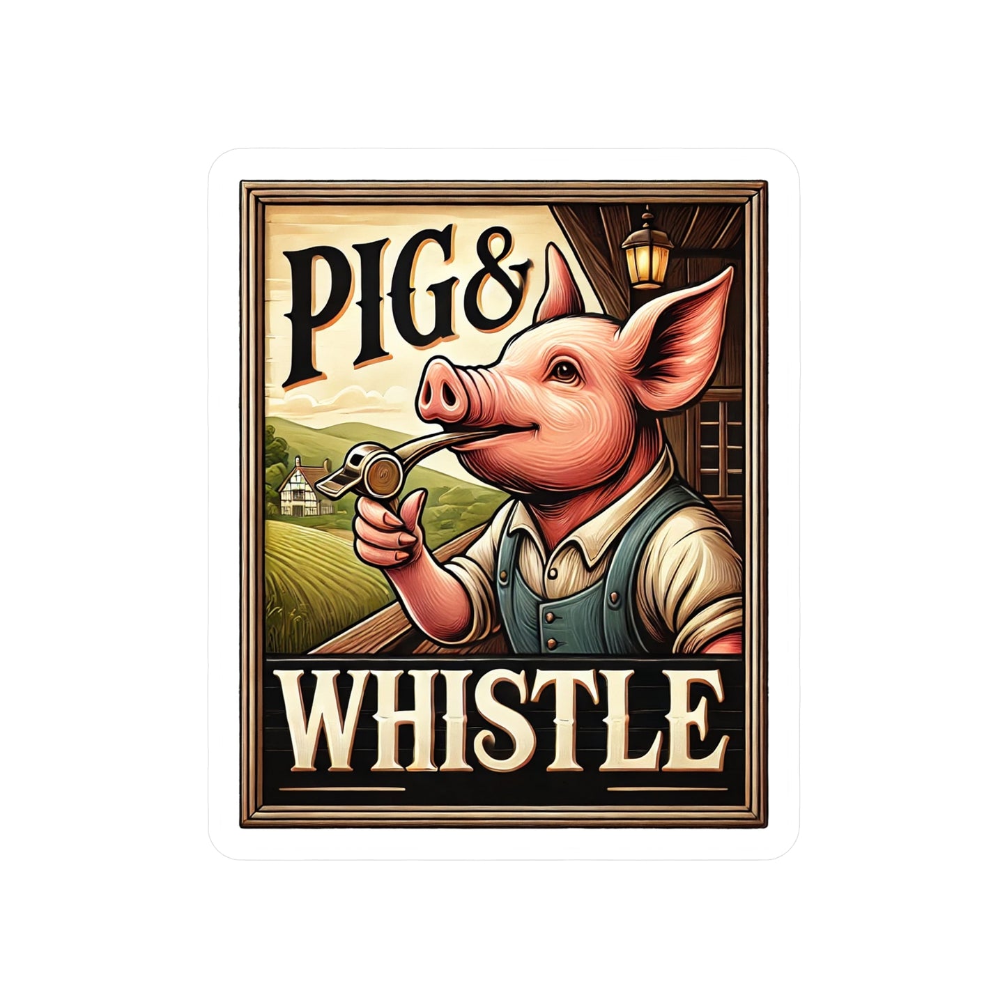 Reverend Annabelle Dixon Pig & Whistle Pub Sticker (Kiss-Cut Vinyl)