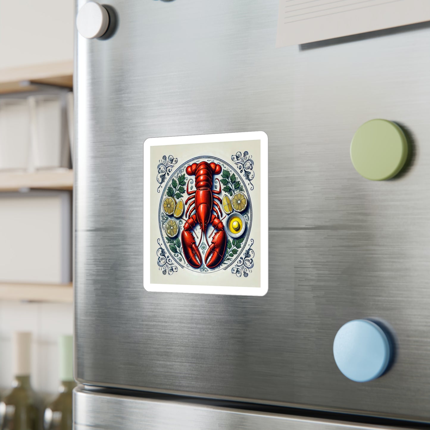 Jersey Lobster Sticker (Kiss-Cut Vinyl)