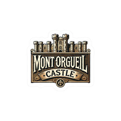 Mont Orgueil Castle Sticker (Kiss-Cut Vinyl)