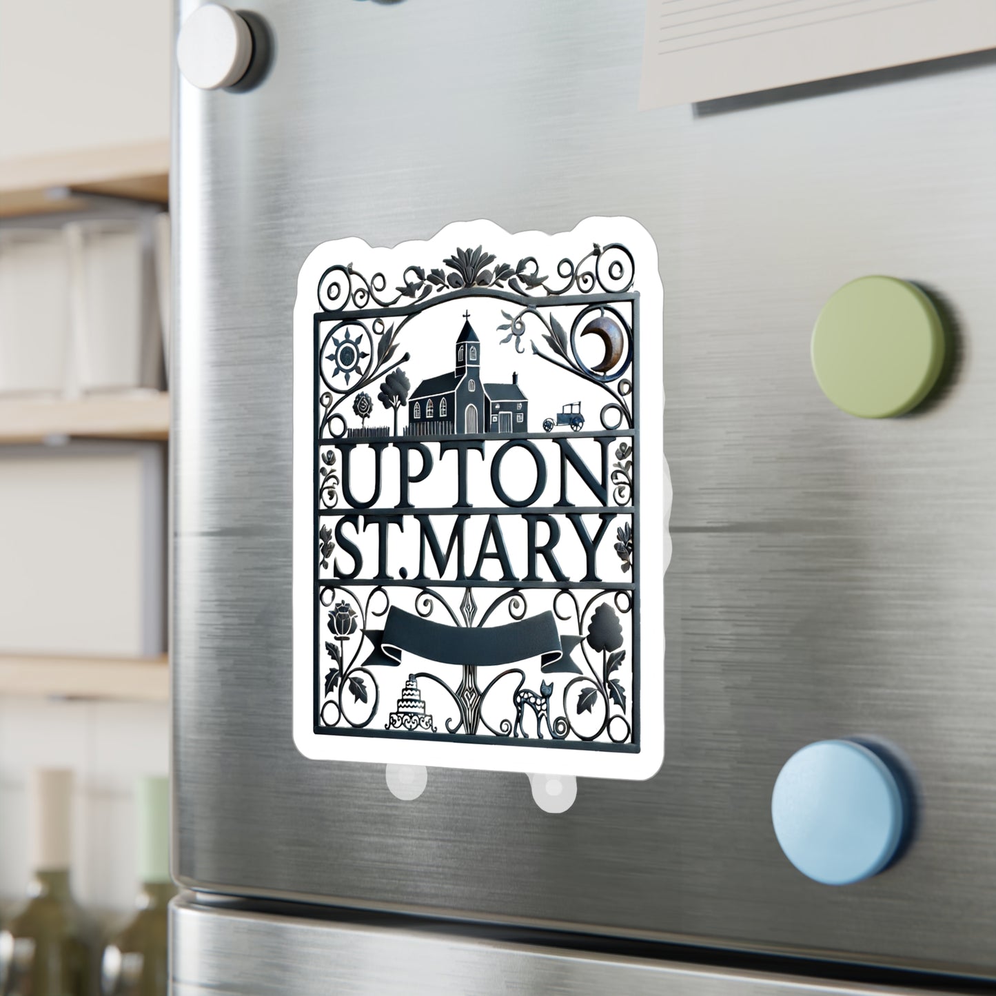 Reverend Annabelle Dixon Upton St. Mary Iron Gate Sticker (Kiss-Cut Vinyl)