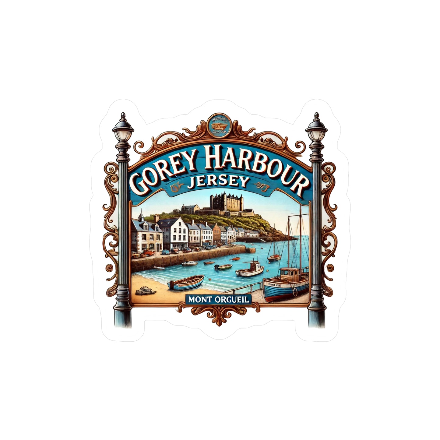 Gorey Harbour Sticker (Kiss-Cut Vinyl)