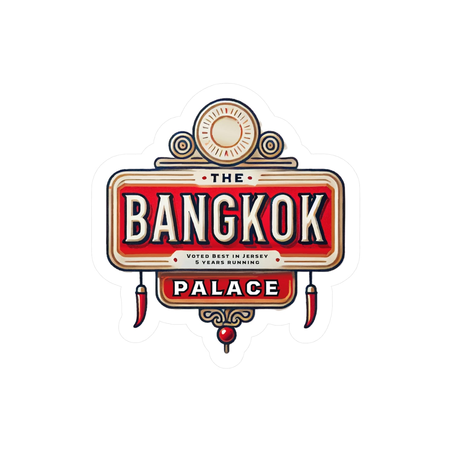 The Bangkok Palace Sticker (Kiss-Cut Vinyl)