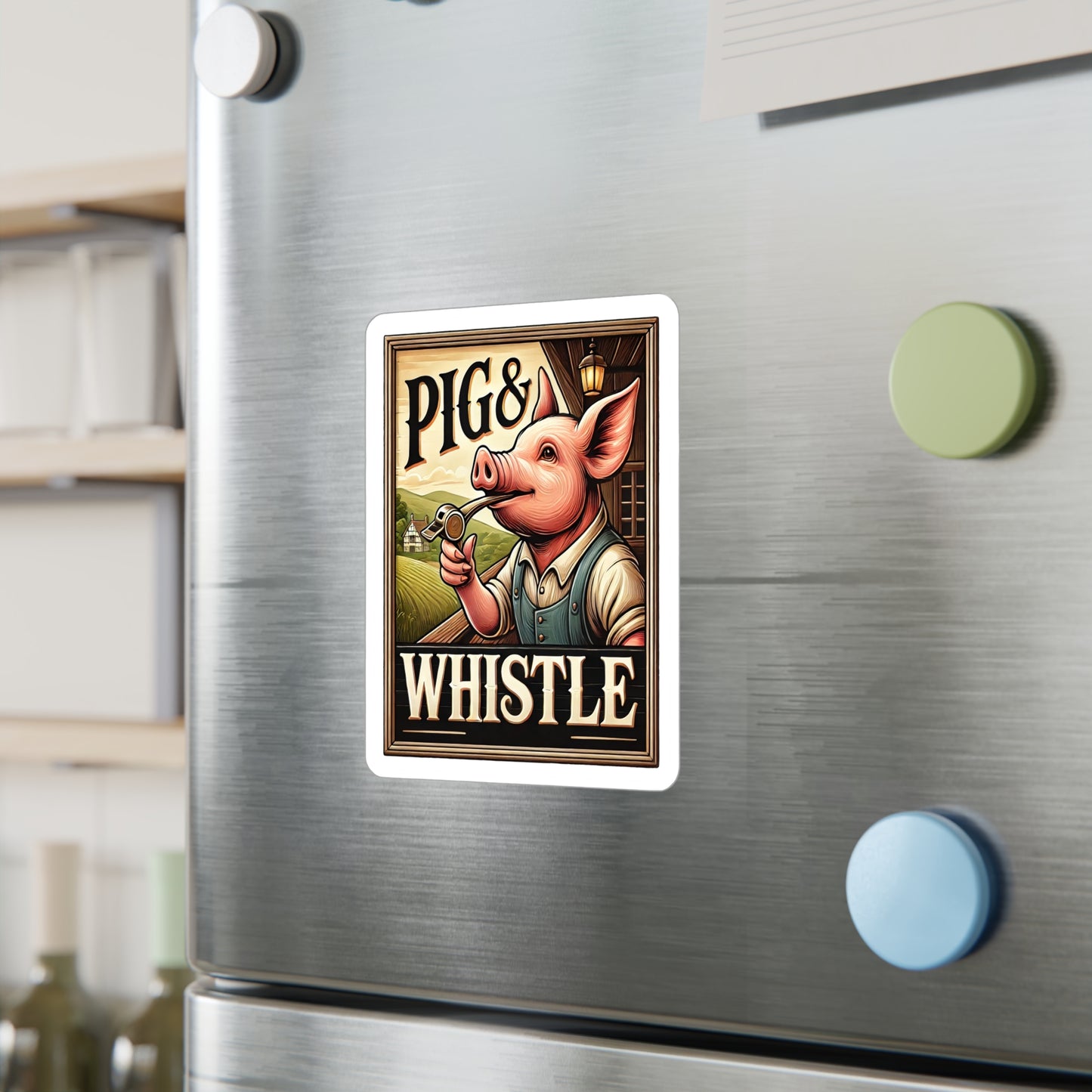 Reverend Annabelle Dixon Pig & Whistle Pub Sticker (Kiss-Cut Vinyl)