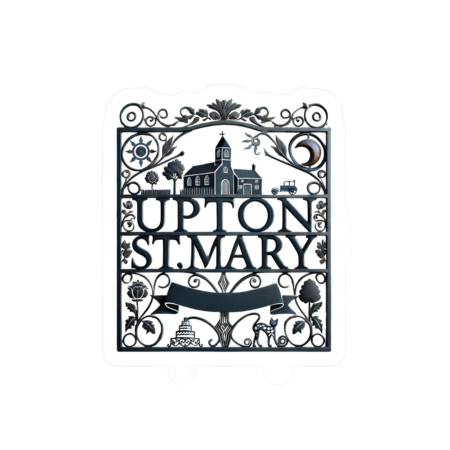 Reverend Annabelle Dixon Upton St. Mary Iron Gate Sticker (Kiss-Cut Vinyl)