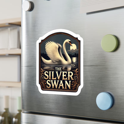 Reverend Annabelle Dixon Silver Swan Pub Sticker (Kiss-Cut Vinyl)