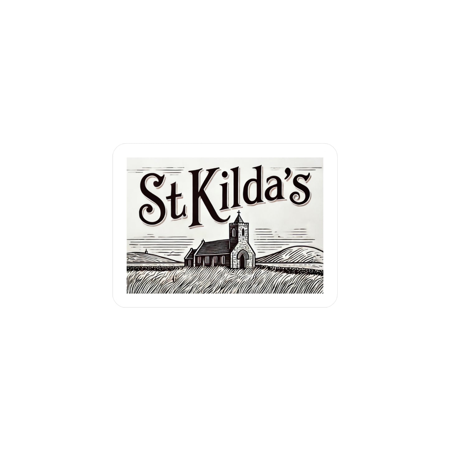 Reverend Annabelle Dixon St. Kilda's Church Sticker (Kiss-Cut Vinyl)