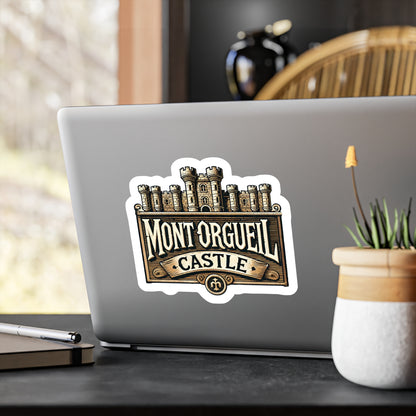 Mont Orgueil Castle Sticker (Kiss-Cut Vinyl)