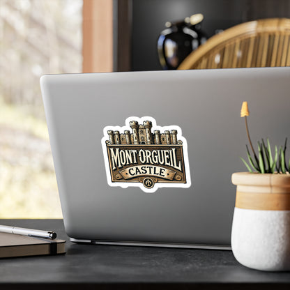 Mont Orgueil Castle Sticker (Kiss-Cut Vinyl)