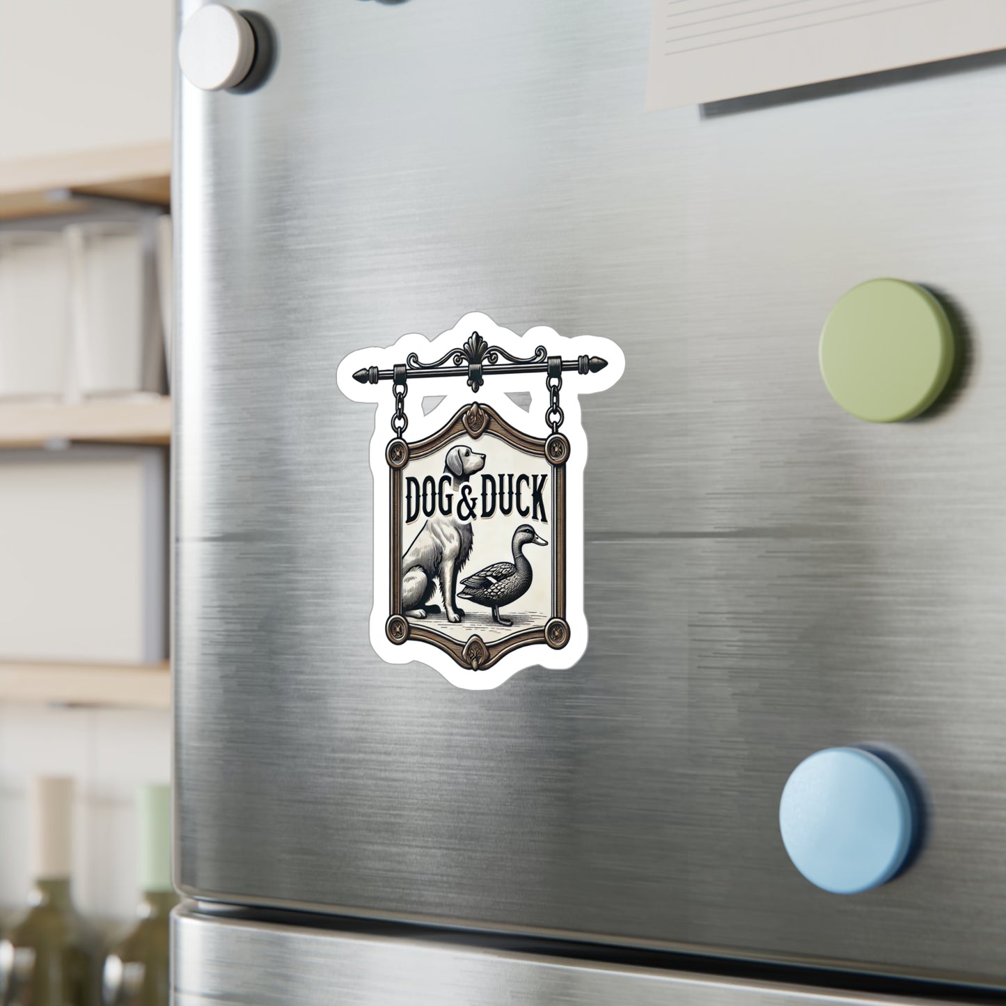 Reverend Annabelle Dixon Dog & Duck Pub Sticker (Kiss-Cut Vinyl)