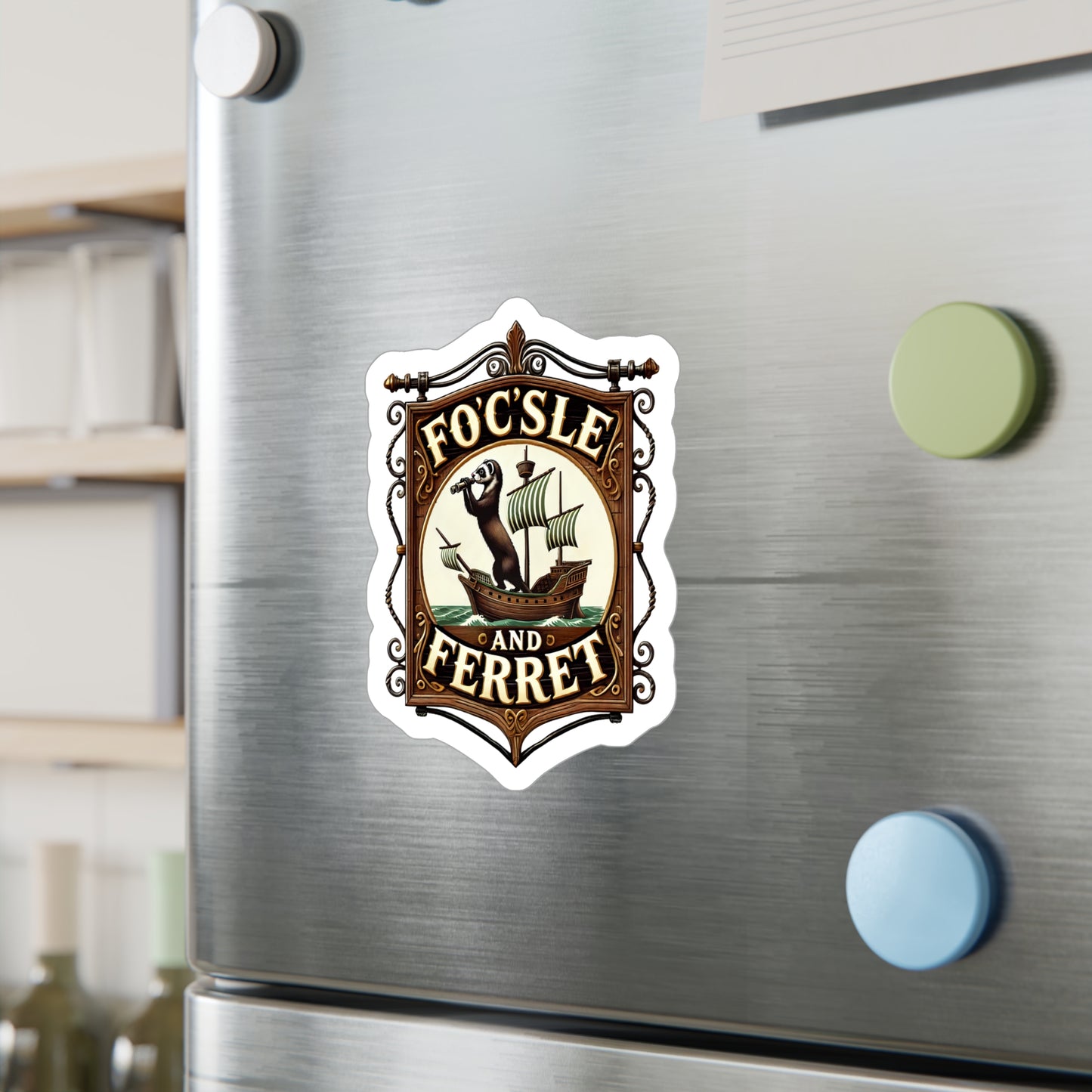 Reverend Annabelle Dixon Focsle & Ferret Pub Sticker (Kiss-Cut Vinyl)